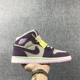 Air Jordan 1 Retro High OG White Purple Sneakers