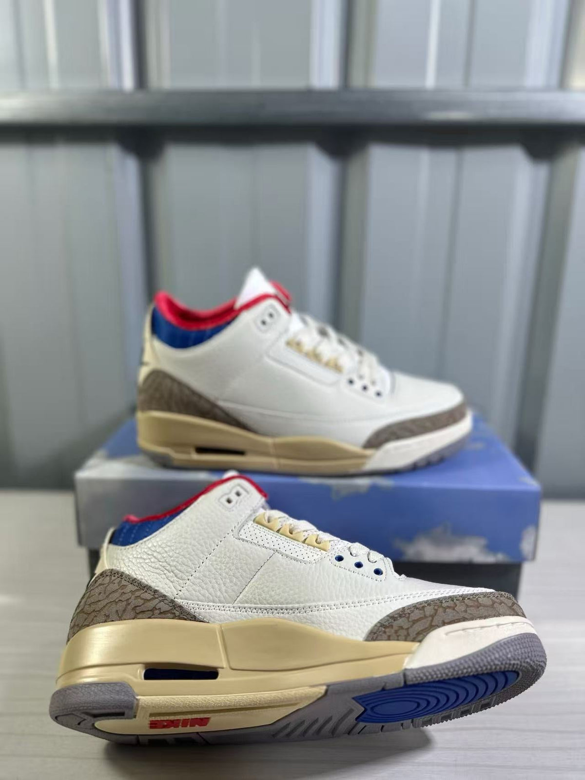 Jordan Air Jordan 3 Retro OG SP Sneakers White Blue Red IB1482-100