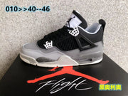 Air Jordan 4 Black Oreo Grey and Black Sneakers