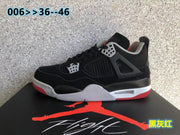 Jordan 4 Black Grey Red High-Top Sneakers