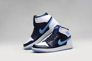 Jordan 1 High Paul Edition Navy Sneakers in Blue and White