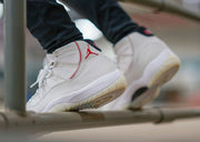 Jordan Air Jordan 11 Platinum Tint White High-Top Sneakers