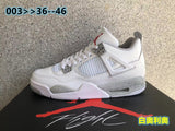 Jordan 4 White Oreo Basketball Sneakers