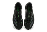 Adidas Adizero Running Shoes, Black with Green Accents
