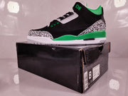 Jordan Air Jordan 3 Black Green Elephant Print Sneakers