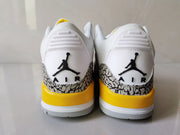 Jordan Air Jordan 3 Retro White and Yellow Sneakers