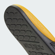Men's Adidas Adilette Comfort 2.0 Jamaica - Core Black / Pure Ruby / Yellow