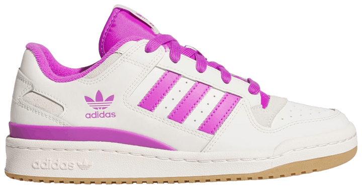 Adidas Womens Forum Low CL 'White Purple Burst', JR0474