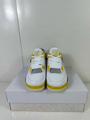 Jordan Air Jordan 4 Vivid Sulfur Sneakers White Yellow AQ9129-101