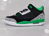 Jordan Air Jordan 3 Black Green Elephant Print Sneakers
