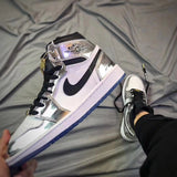 Jordan Air Jordan 1 Pass The Torch High-Top Sneakers Silver White