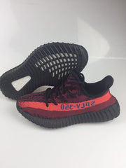 Adidas Yeezy Boost 350 V2 Black and Burgundy Sneakers