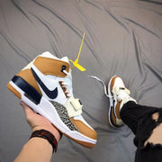 Jordan Legacy 312 High-Top Basketball Shoes, White Tan Navy