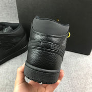 Air Jordan 1 Mid Sneakers, Black
