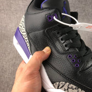 Jordan Air Jordan 3 Court Purple Black Sneakers CT8532-050