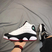 Air Jordan 13 He Got Game Sneakers Black White Red