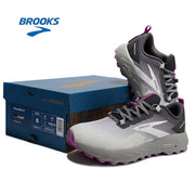 Brooks Cascadia 17 Trail Running Shoes in Gray and Purple