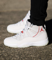 Jordan Air Jordan 11 Platinum Tint White High-Top Sneakers