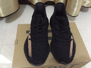 Yeezy 350 V2 Knit Sneakers in Black and Beige