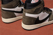 Air Jordan 1 High OG TS SP Sneakers, Brown and White, CD4487-100