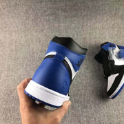 Jordan 1 Retro Fragment Black White Blue Sneakers 716371-040