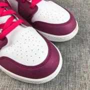 Air Jordan 1 High Sneakers in White, Pink and Burgundy