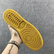 Air Jordan 1 Mid Lakers Yellow and Purple Sneakers BQ6931-700
