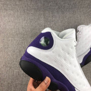 Jordan Air Jordan 13 Lakers Sneakers White Purple 414571-105