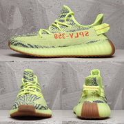 Adidas Yeezy Boost 350 V2 Sneaker in Lime Green and Brown