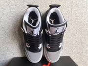 Air Jordan 4 Black Oreo Grey and Black Sneakers