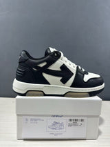 Off-White Out Of Office Low-Top Sneakers Black White OMAI89C99LEA0070110