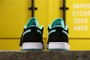 Jordan 1 Low White Island Green Black Sneakers CQ9828-131