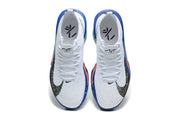 Nike ZoomX Running Shoes, White Blue and Orange