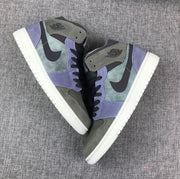 Jordan 1 Mid SE Sneakers Grey Purple 852842-203