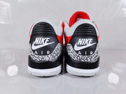 Jordan Air Jordan 3 Retro Red Black Crackle Sneakers