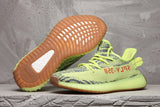 Adidas Yeezy Boost 350 V2 Sneaker in Lime Green and Brown