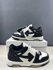Off-White Out Of Office Low-Top Sneakers Black White OMAI89C99LEA0070110