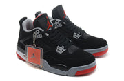 Jordan 4 Retro Black/Red Basketball Shoes
