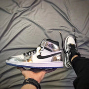 Jordan Air Jordan 1 Pass The Torch High-Top Sneakers Silver White
