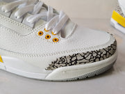 Jordan Air Jordan 3 Retro White and Yellow Sneakers