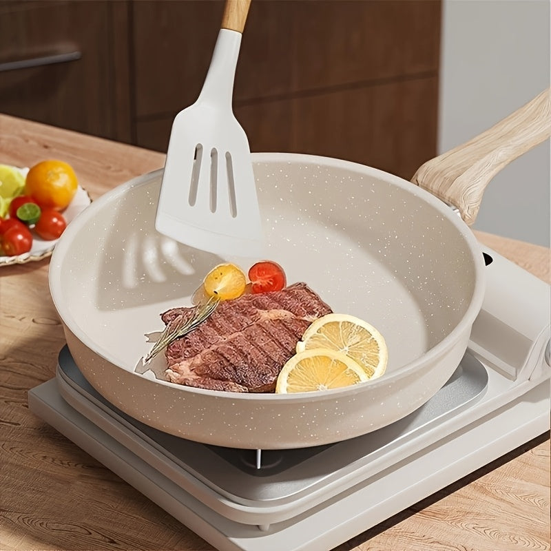 Non-Stick Frying Pan Non-Stick Cast Iron Frying Pan | Perfect for Steaks, Pancakes, and Stir-Fries, Compatible with Induction and Gas Stovetops, Easy to Clean and Durable