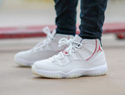 Jordan Air Jordan 11 Platinum Tint White High-Top Sneakers