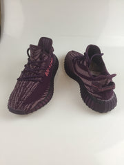 Yeezy 350 V2 Knit Sneakers in Black and Beige