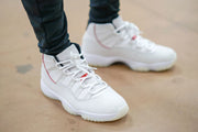 Jordan Air Jordan 11 Platinum Tint White High-Top Sneakers