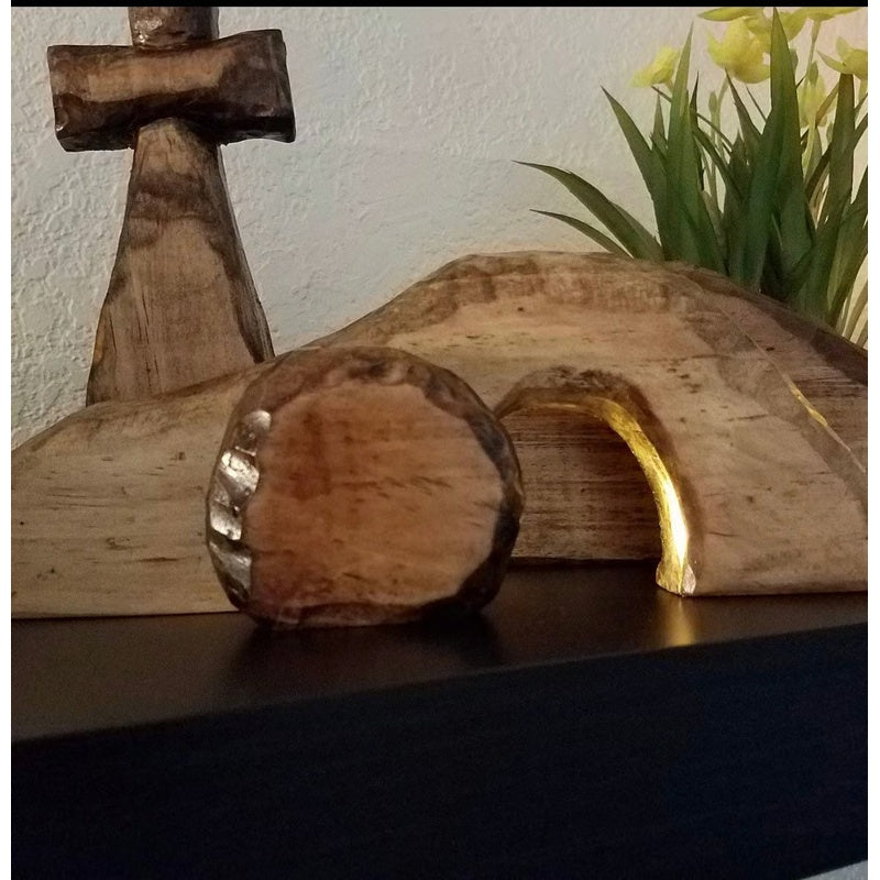 🐰The empty tomb Easter Scene and Cross