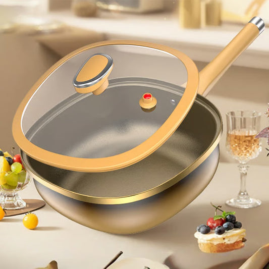 ⏳Time-limited Special⏰12in Titanium Alloy Non-Stick Pot with Lid